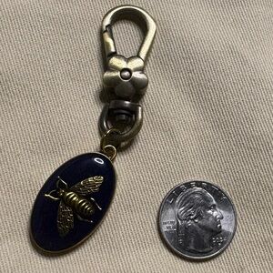 Gucci Gold Keychain with Silver Accent